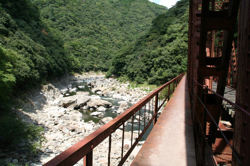 鉄橋から見た景色