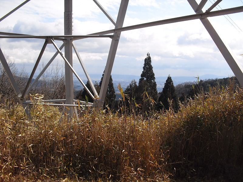 鉄塔付近から京都を眺める